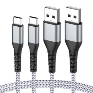 sayrelances USB C Charger Cable 1M【2 Pack】 3A Fast Charge Type C Charging Cable