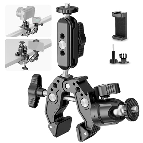 Neewer Super Clamp with 3" Dual Ballhead Magic Arm