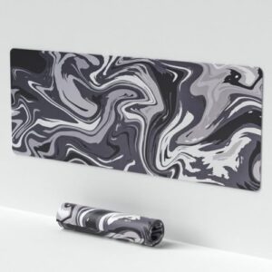 Black and White Gaming Mouse Pad(11.8 * 27.6in)