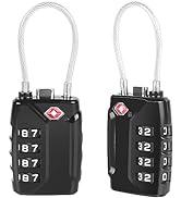 Diyife TSA Luggage Locks, [Updated Version] [2 Packs] 4-Digit Security Suitcase Locks, Combinatio...