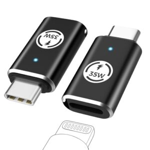 MoKo Lightning Female to USB C Male Adapter 2 Pack