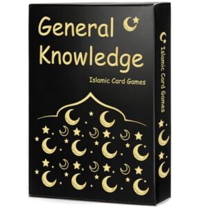 SHCHME Islamic Card Game Muslim Ramadan Card Question Game Eid Mubarak Party Card Eid Gift Ramadan Party Supplies for Family Friends