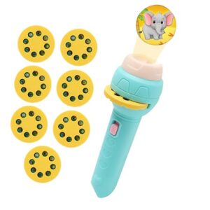 Ahuuen Projector Torch | Slide Projector Flashlight | Educational Learning Projector Toys | Flashlight Projector for Kids | with 56 Patterns | Bedtime Night Light Story Torches for Childre