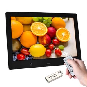 Zedify 10.1" HD IPS Digital Photo Picture Frame - Motion Sensor