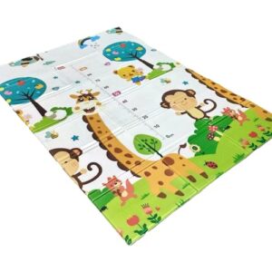 1Above Foldable Baby Playmat 180x130cm | Waterproof | Reversible Large Playmat | Thick Padded XPE Baby Crawl Mat | Ideal for Bedroom