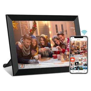 Zedify 10.1 inch Smart Cloud WIFI Digital Picture Frame 1280x800 Full IPS Touchscreen With Free Frameo APP