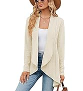 Syphiby Cardigan for Women Casual Long Sleeve Open Front Cardigans Lightweight Fall Fashion Sweat...