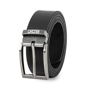 JCB Leather Belts Mens - Black Leather Belts for Men - Smart Casual Jeans Black Belt for Men - Men's Leather Belts - Mens Bel