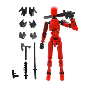 Titan 13 Action Figure | T-13 Action Figure | Lucky-13 Articulated Robot Dummy Action Figures | Multi-Jointed Movable Model Toy | 3D Printed PVC Activity Robot Aesthetic Home Decor for Kids Adul