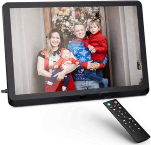 Fambrow Digital Photo Frames 10 inch 1920x1080 HD IPS Screen All in One Digital Picture Frame Photo/Music/Video/Calendar/Clock with Remote Control