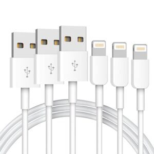 PLUXION iPhone Charger Cable Long 6 Feet Lightning Cable Fast Charging Cord High Speed Data Sync USB Cable for iPhone 14 13 12 11 Pro Max XR XS Mini 8 7 Plus