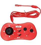 UNICO SNK MVS Mini Arcade and Red Controller Set [Included HDMI Cable], Pre-Loaded with 45 Offici...
