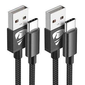 USB C Charger Cable 3M 2Pack Type C Charger Fast Charging 3A Lead Nylon Braided for Samsung Galaxy S22 S21 S20 S10 S9 S8 A12 A20e A70