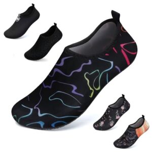 WateLves Water Shoes Barefoot Shoes Mens Women Beach Aqua Socks Swim Swimming Pool