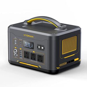 VTOMAN Jump 1500X Portable Power Station 1500W - 828Wh LiFePO4 Solar Power Station with Capacity Expandable