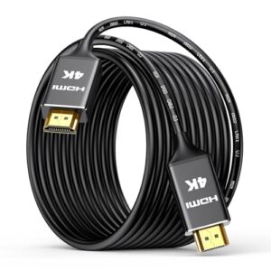 Highwings 4K Long HDMI Cable 15M | in-Wall CL3 Rated HDMI Cable 2.0 | Support HDR10 8/10bit 18Gbps HDCP2.2 ARC | High Speed HD Shielded Cord | Compatible with Laptop