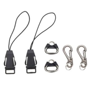 Be In Your Mind 6Pcs Camera Strap Quick Release Loops Clips Connector Multi-Functional Keychain Kit for Keys Hand Sanitizer ID Cards Holde
