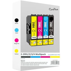 Cynopack 29xl Compatible Epson Ink Cartridges Multipack for Epson Expression Home XP-342 XP-335 XP-235 XP-442 XP-352 XP-247 XP-255 XP-332 XP-345 XP-432 XP-435 Strawberry Inks Printe