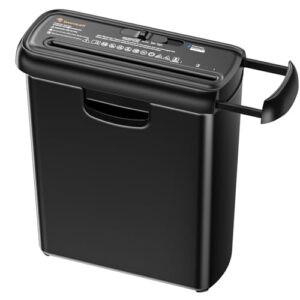 Bonsaii 6-Sheet Strip-Cut Paper Shredder