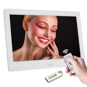 Zedify 7" HD IPS Digital Photo Frame - 1080P Video