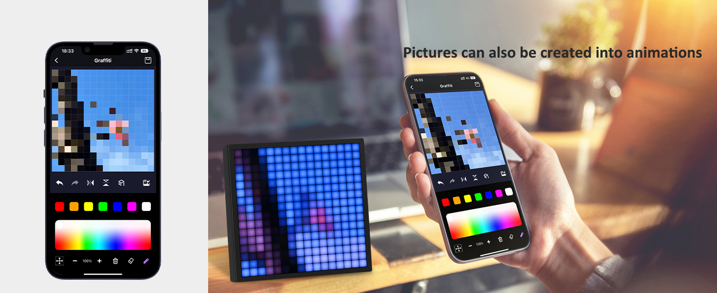 pixel art led