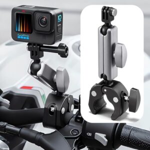 SRIKEKL Bike Mount Motorcycle Handlebar Clamp Holder Clip