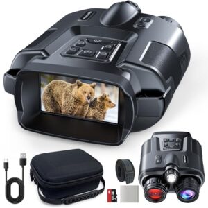 Night Vision Binoculars Goggles - Infrared Visible 600M in 100% Darkness with 10X Digital Zoom