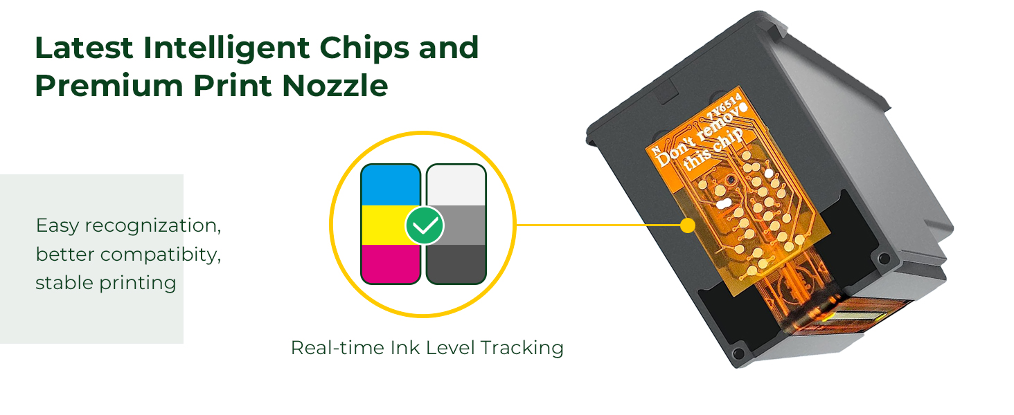 Latest Intelligent Chips and Premium Print Nozzle