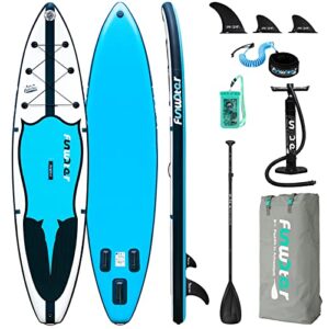 FunWater SUP Inflatable Stand Up Paddle Board 11'6"/11'/10'5" Ultra-Light with Inflatable Board