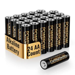 POWEROWL AA Batteries 24 Pack - Alkaline 1.5v - High-Capacity Long Lasting Double A Battery
