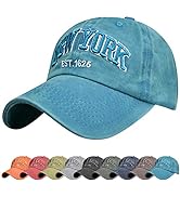 Voqeen Baseball Cap for Men Women Meshback Cap Adjustable Plain Hat Unisex One Size Sun Hat Outdo...
