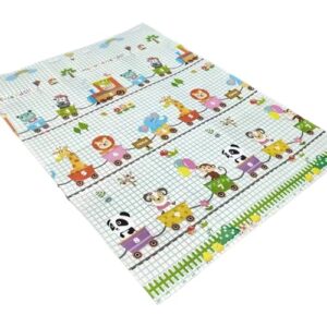 1Above Foldable Baby Playmat 180x130cm | Waterproof | Reversible Large Playmat | Thick Padded XPE Baby Crawl Mat | Ideal for Bedroom