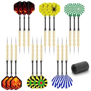 GOFOWRK 18 Pack Steel Tip Darts