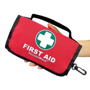 SuccorWare Small First Aid Kit - 100 Piece - Mini First Aid Kit for Home