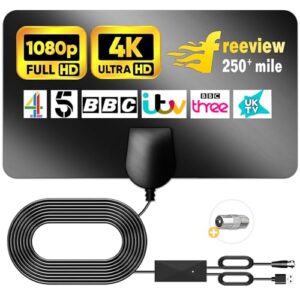 Deenor Upgraded TV Aerial Indoor 280+ Miles Long Range