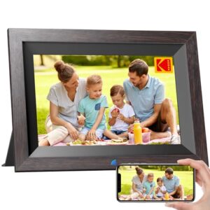 KODAK Digital Picture Frame 10.1 Inch WiFi Electronic Picture Frame HD IPS Touchscreen Smart Photo Frame with 32GB Memory