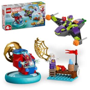 LEGO Marvel Spidey and his Amazing Friends Spidey vs. Green Goblin Super Hero Building Toy with Minifigures