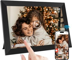 Dora Sicom Frame digital photo frame remote upload 32GB Memory1280x800 IPS LCD Touch screen 10.1'' WiFi,digital picture frame electronic Auto-Rotate and Audio,Share Photos or Videos via the Frameo App