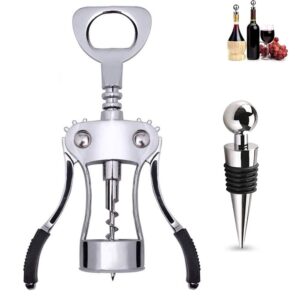 Ventdest Wing Corkscrew Wine Bottle Opener with Bottle Stopper