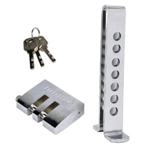 Bodyplus Car Pedal Lock - 7 Adjustable Holes Solid Steel Car Lock Anti-Theft Device - Car Brake Clutch Pedal Lock for Car Security - Car Anti Theft Lock with 3 Keys