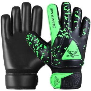 BEAST RAGE Goalkeeper Gloves for Kids Boys Youth