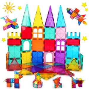 Magnetic Building Blocks Magnetic Tiles Toys 46PCS 3D STEM Construction Building Magnatiles kids Magnetic Toys - Learning Educational Kids Toys Gifts for Girls Boys on Birthday Christmas