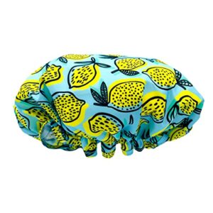 SMUG Shower Cap | Waterproof Shower Cap with Elastic Lining | Four Prints Available | Showers