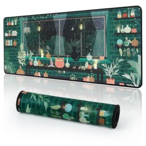 YUWLDD Mouse Pad Gaming Large Desk Pad (31.5 x 11.8 x0.12 inch) Washable Mouse Pad Laptop Desk Mat