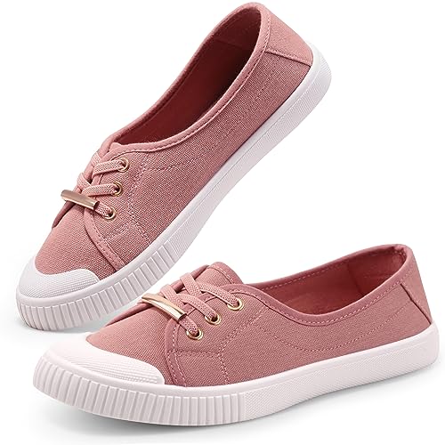 Harvest Land Womens Canvas Shoes Ladies Fashion Trainers Low Top Slip on Sneake