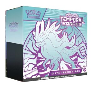 Pokémon TCG: Scarlet & Violet—Temporal Forces Elite Trainer Box – Walking Wake (1 Full-Art Flutter Mane Promo Card