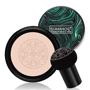 SIAMHOO CC Cream Foundation with Mushroom Head Air Cushion CC Cream Foundation Full Coverage for Flawless Makeup