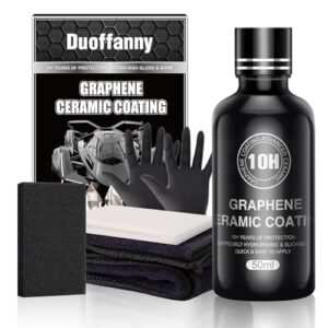 2024 Graphene Ceramic Coating Kit 10H High Gloss Extremely Hydrophobic Anti Scratch 10+ Years Protection Car Care Polish for Cars