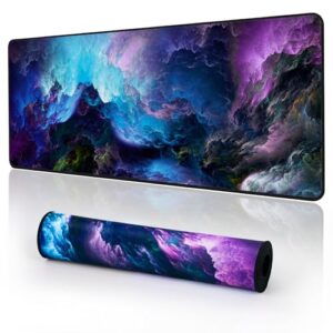 YUWLDD Mouse Pad Gaming Large Desk Pad (31.5 x 11.8 x0.12 inch) Washable Mouse Pad Laptop Desk Mat