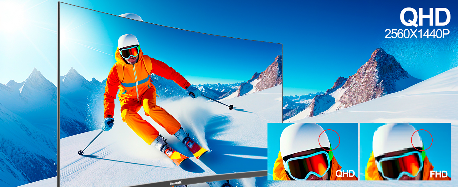 32 Inch Computer Monitor, Ultra-Thin Zero Frame